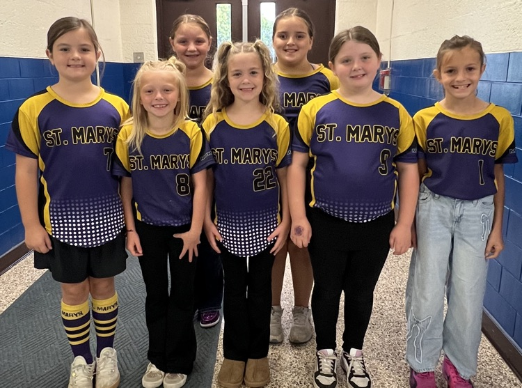 8U softball players from Belmont Elementary School celebrated their undefeated 12-0 regular season during a BES morning meeting.