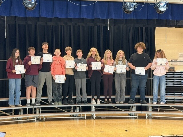 8th Grade Honor Roll