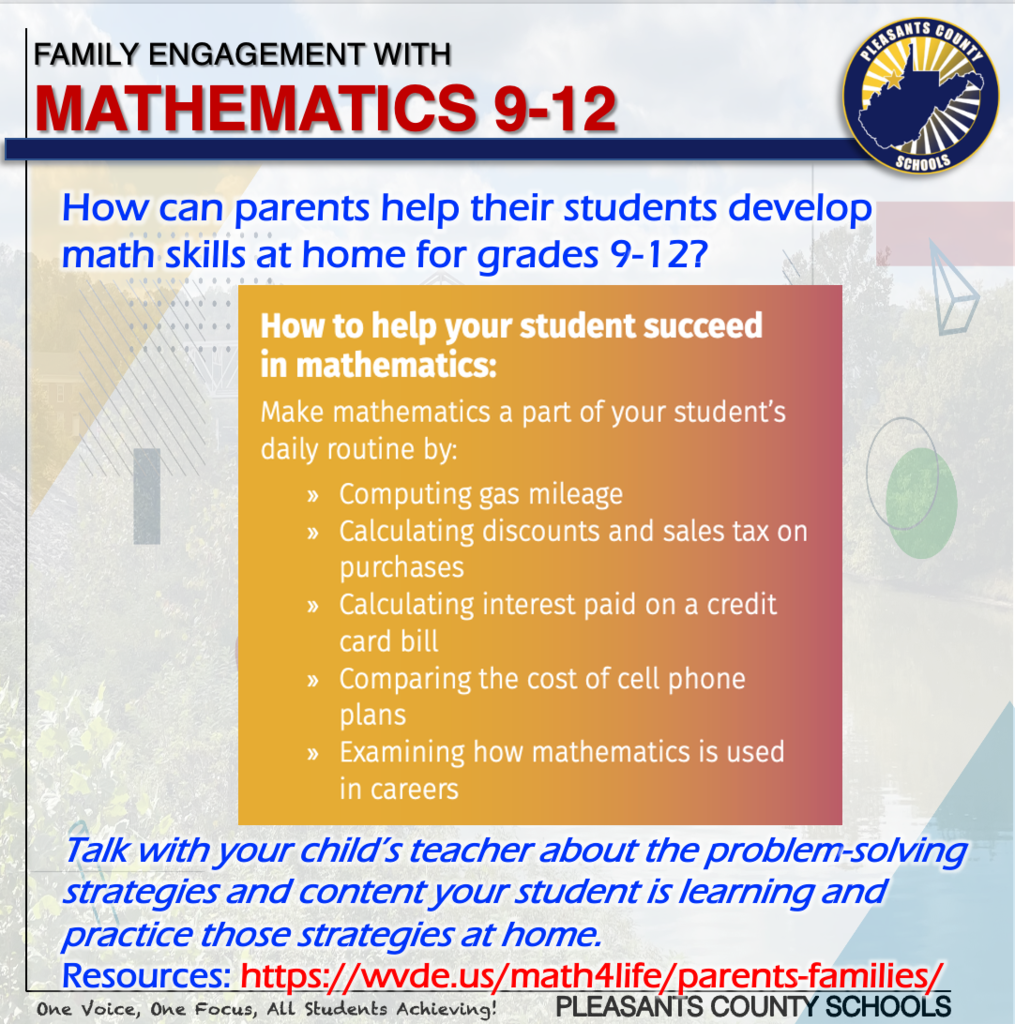 Family Math Engagement 9-12
