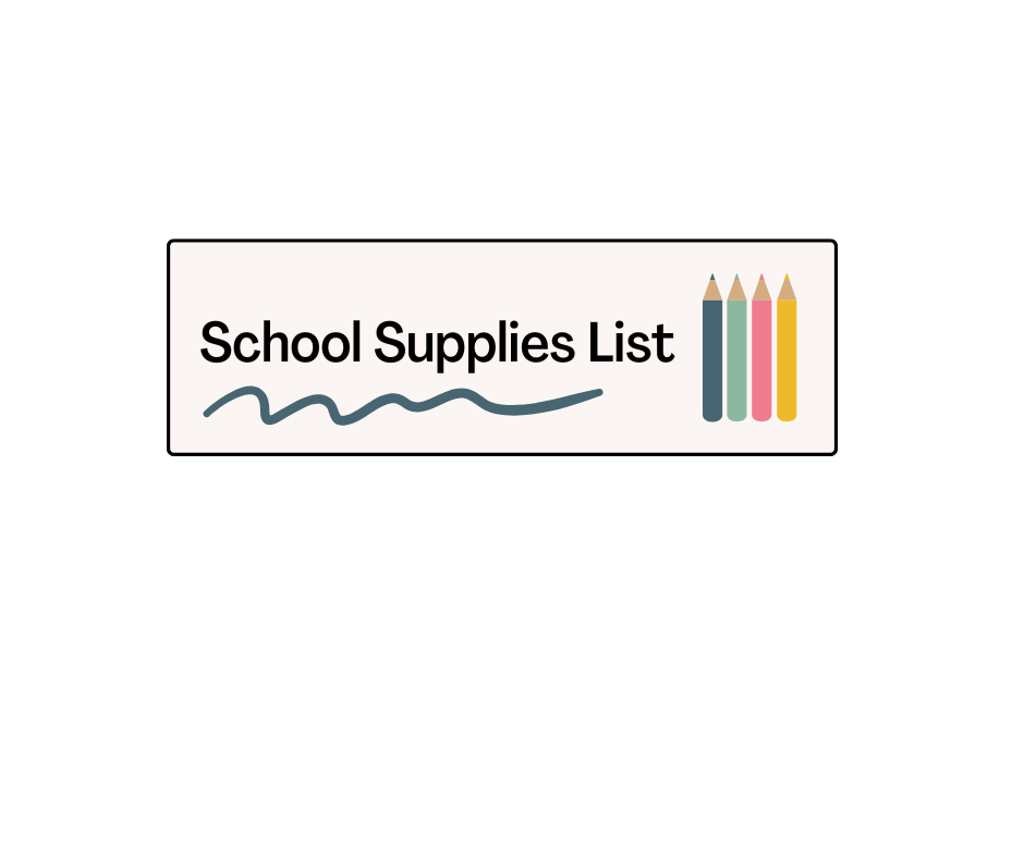 School Supplies List