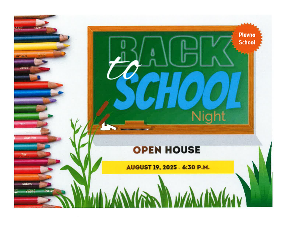 Back to School Night Open House August 19 6:30 pm