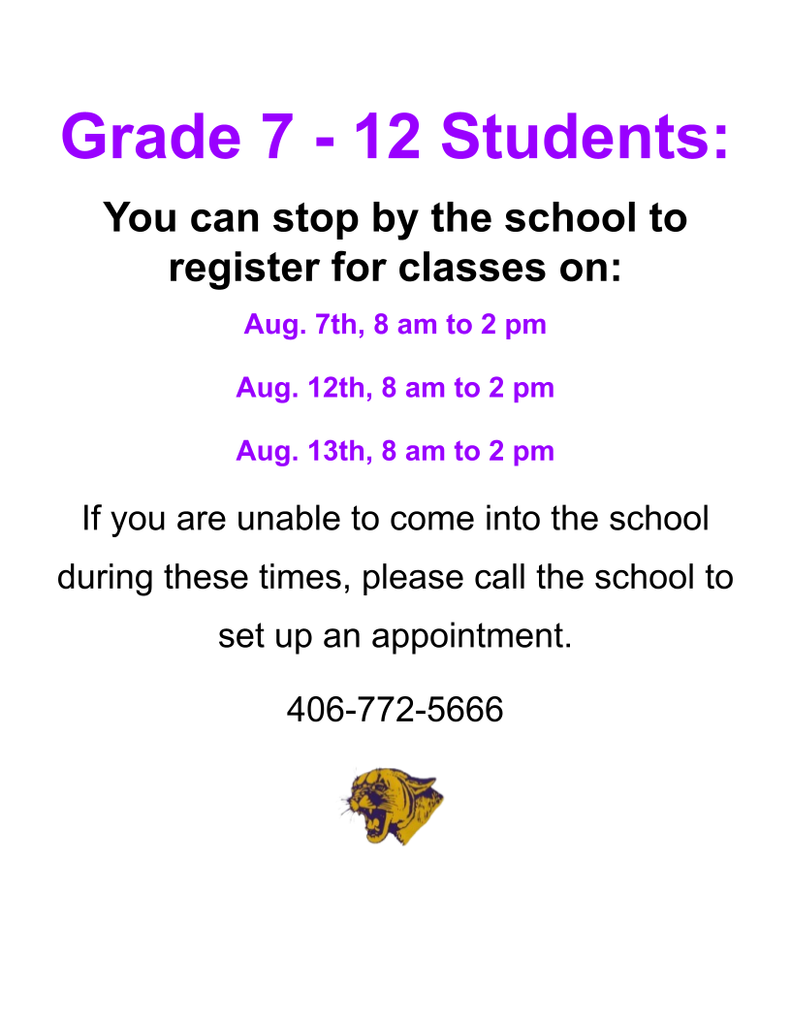 Grade 7-12 Students
