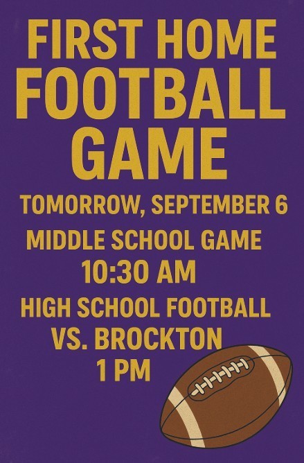Sept. 6 - First Home Football Game   Go Cougars!!