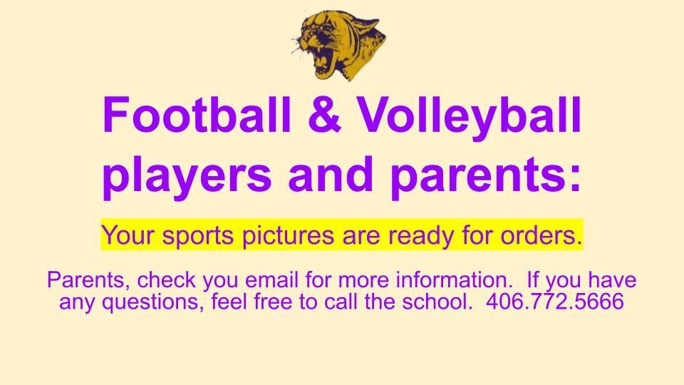 Football & Volleyball players and parents: