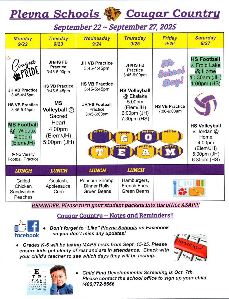 Cougar Country Sept. 22 - 27