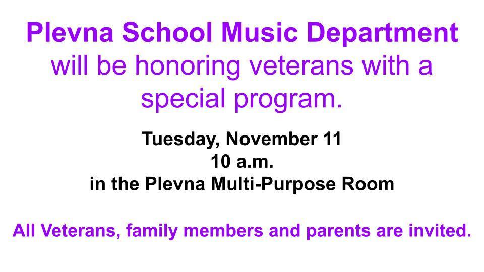 Veteran's Day Program