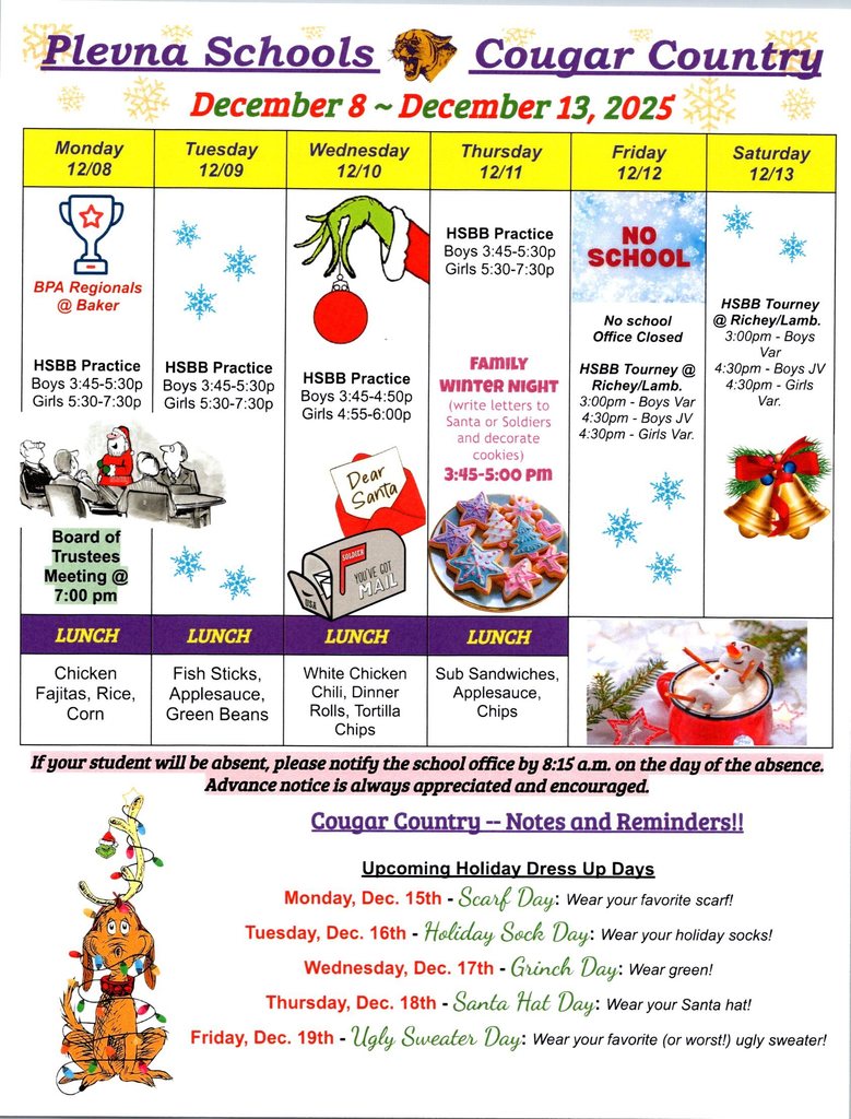 Cougar Country Dec. 8 - 13