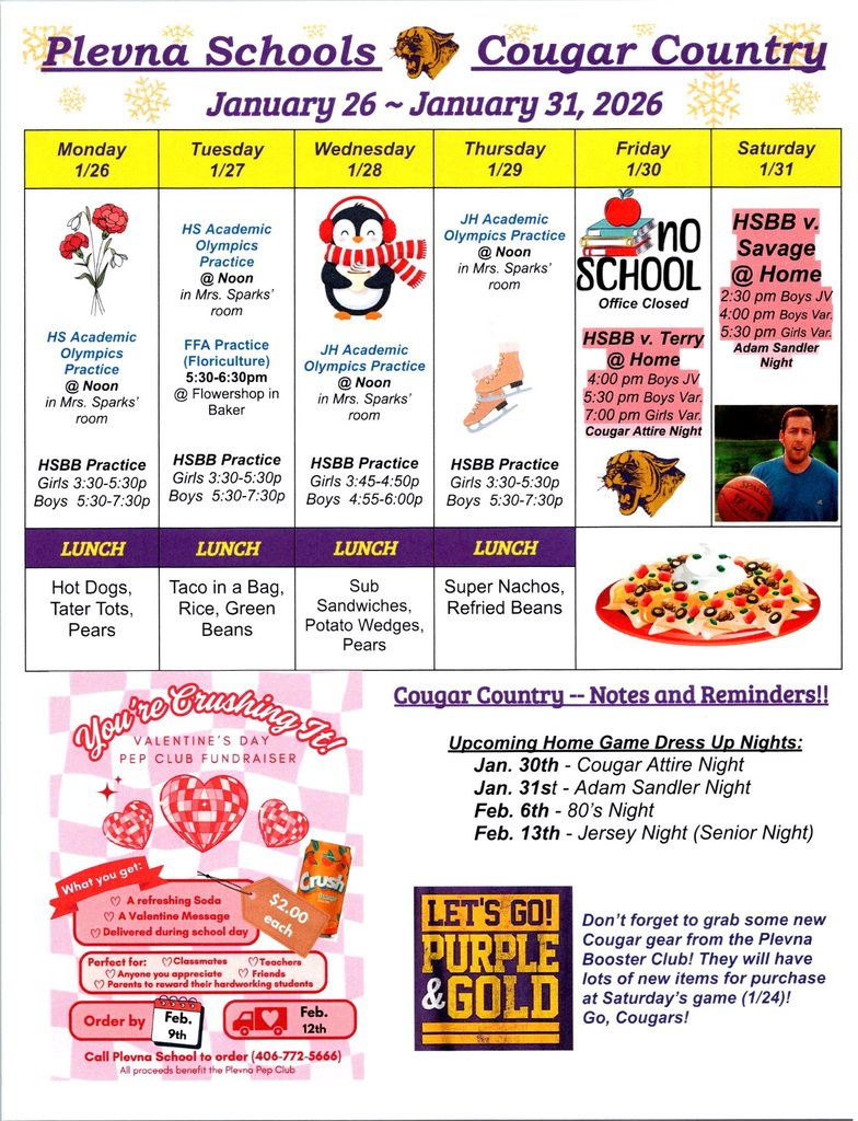 Cougar Country Jan. 26 - Jan 31