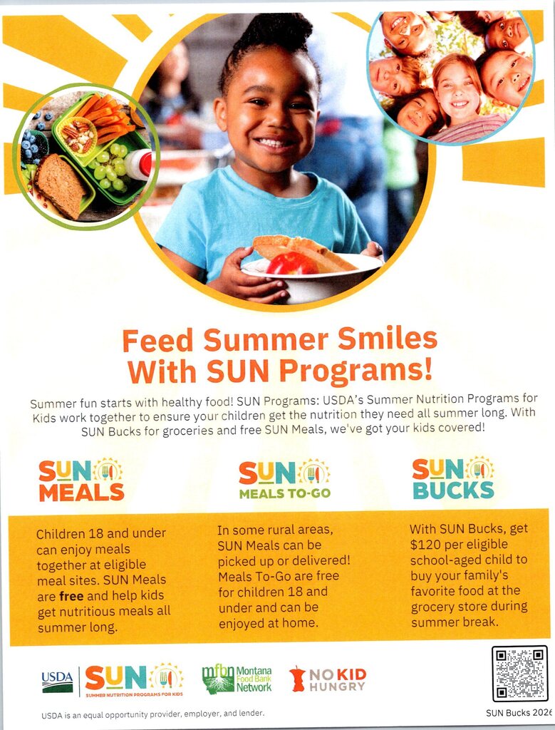SUN Meals info