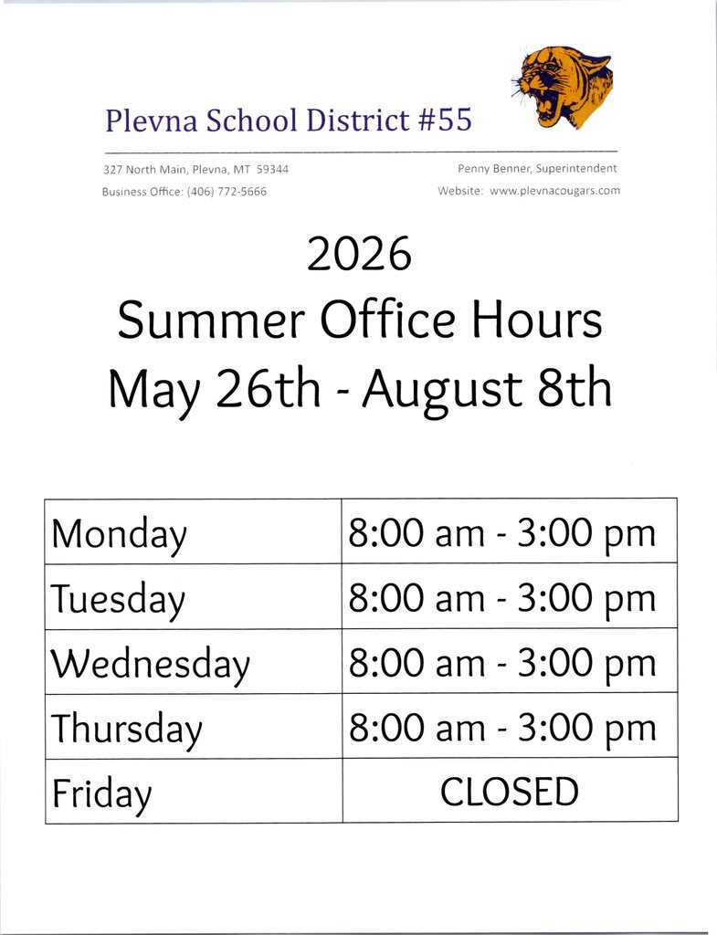 Have a great summer! 2026 Summer Office Hours: