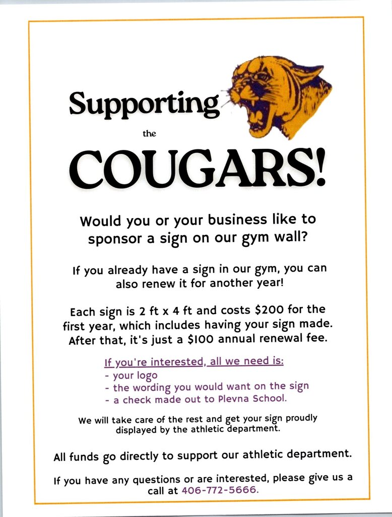 Interested in Sponsoring a Gym Sign?