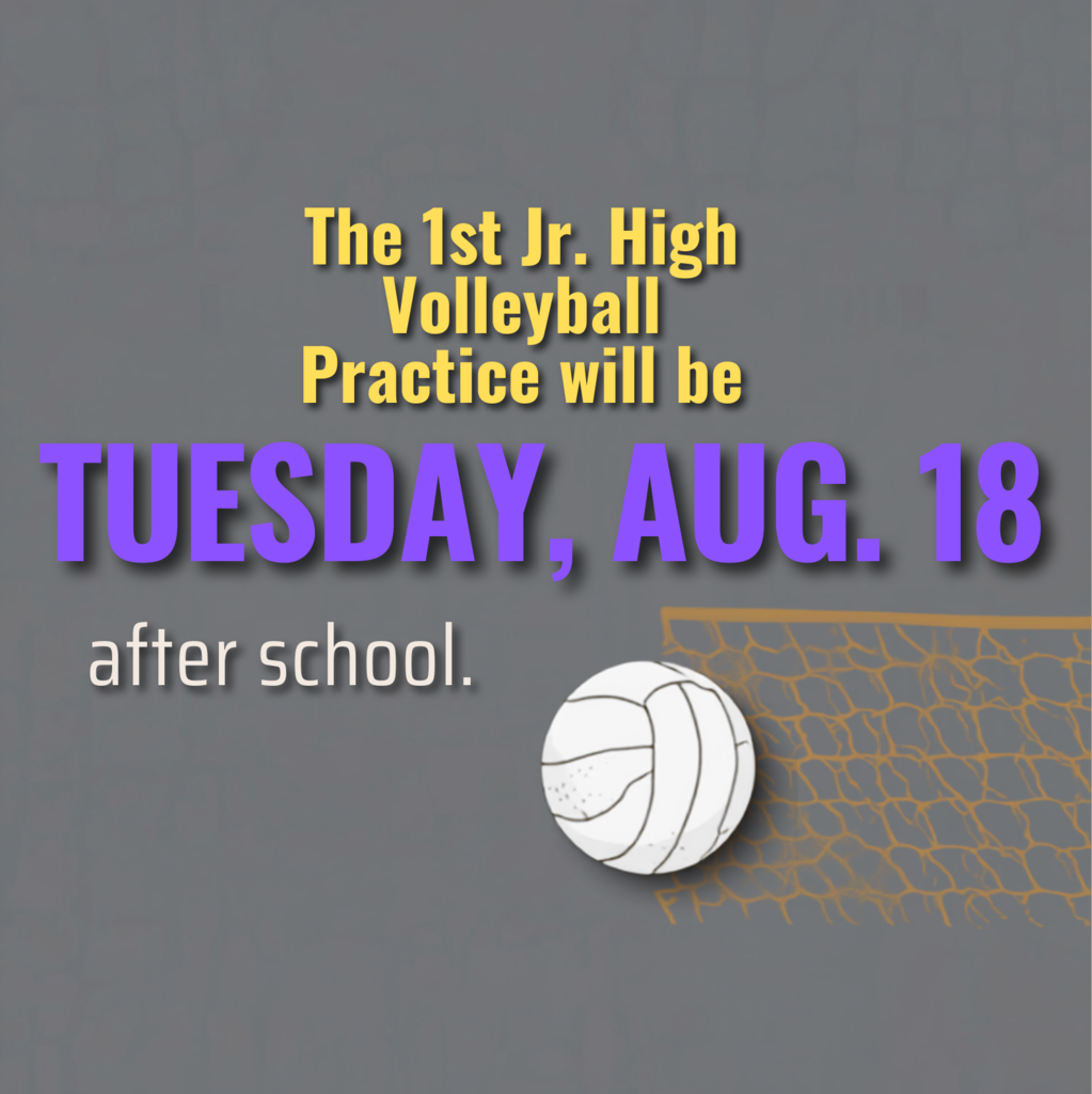 1st Jr High Volleyball Practice