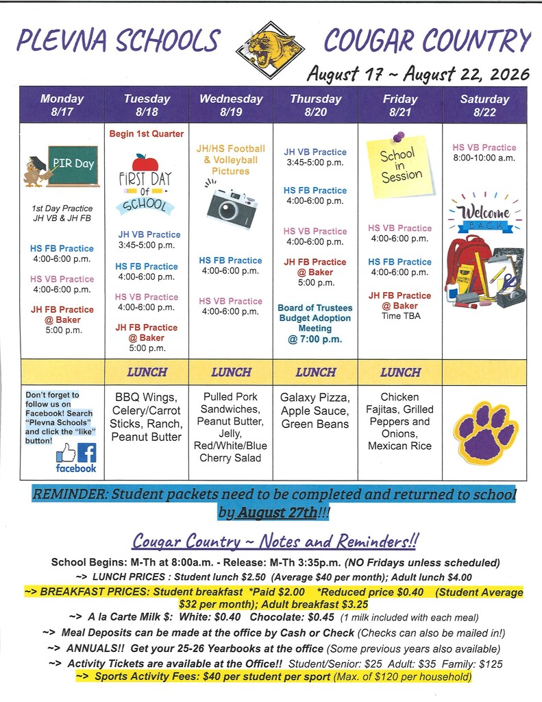 Cougar Country Aug. 17 - 22