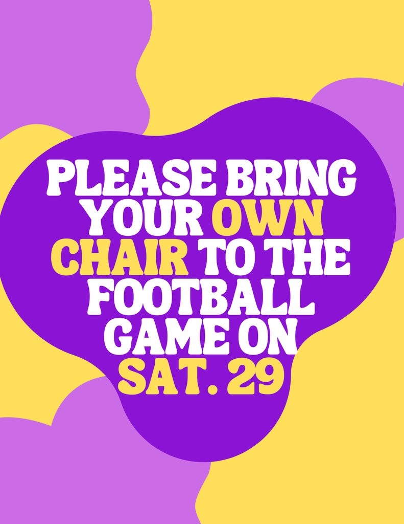 If you are coming to the Plevna-Broadus football game on Saturday, please bring your own lawn chairs.  There will not be bleachers available.