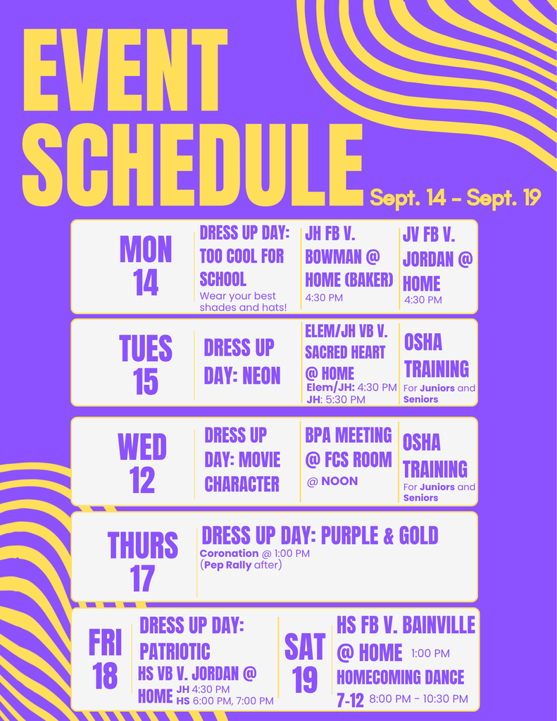 Homecoming Week events