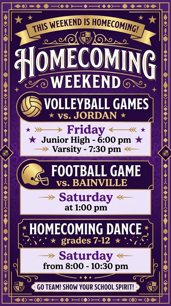 Homecoming events this weekend!