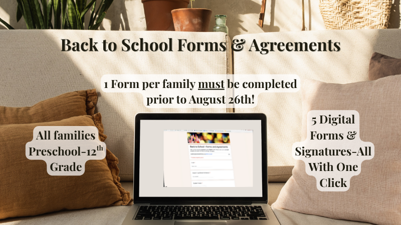 Back to School Forms & Agreements