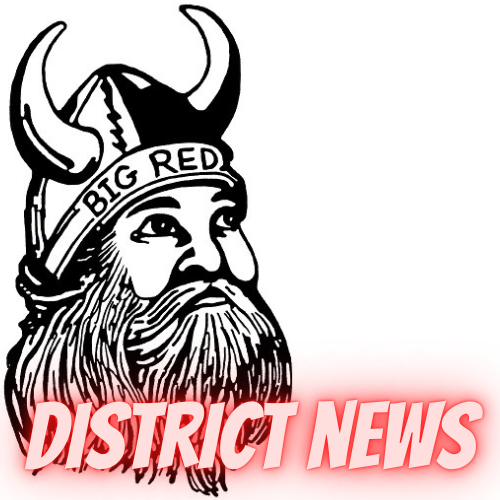 district news with viking logo