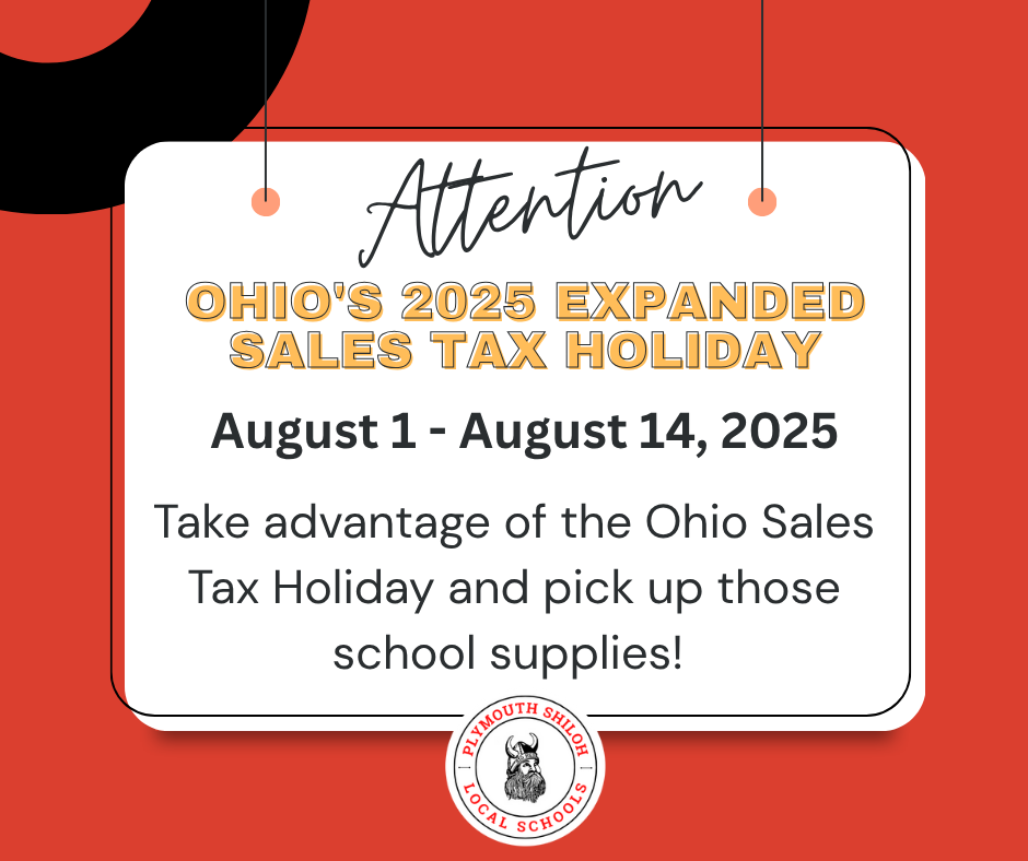 ohio tax free dates