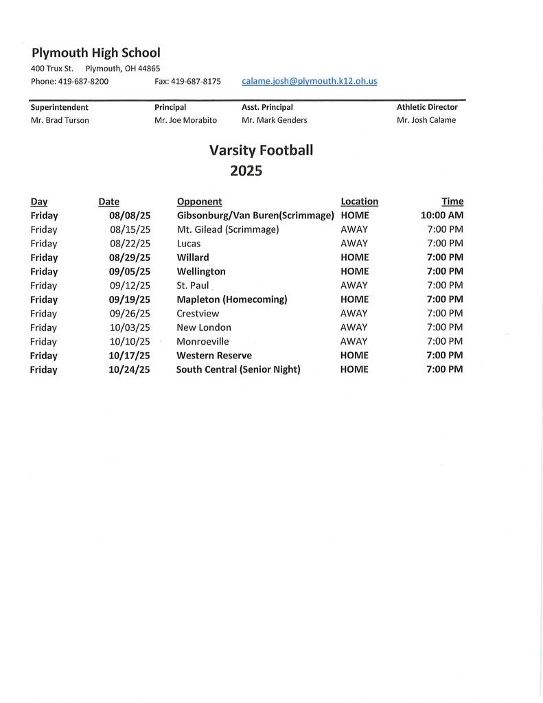 v football 7-21-25