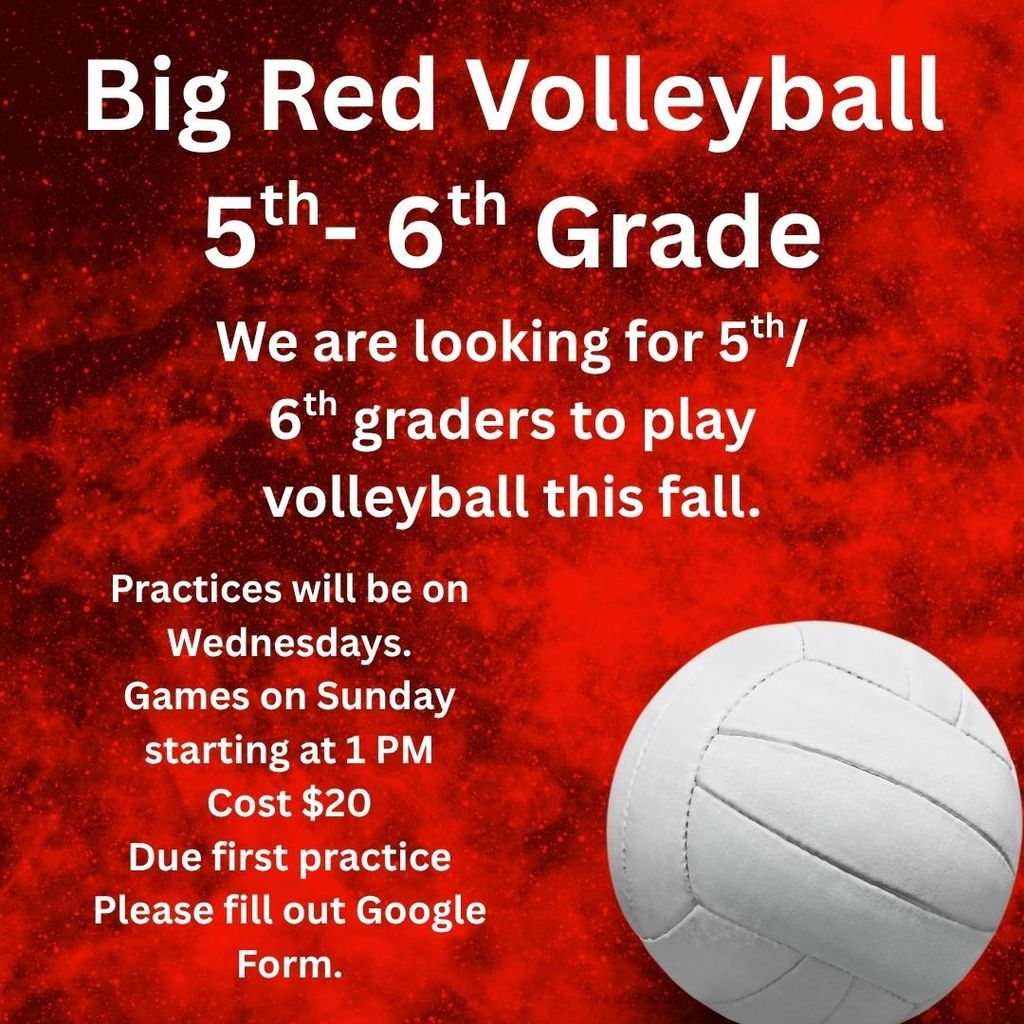 Big red volleyball