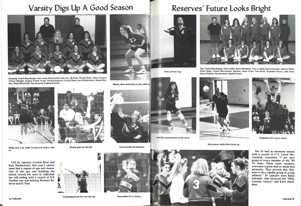 Varsity Volleyball 1994-1995 2