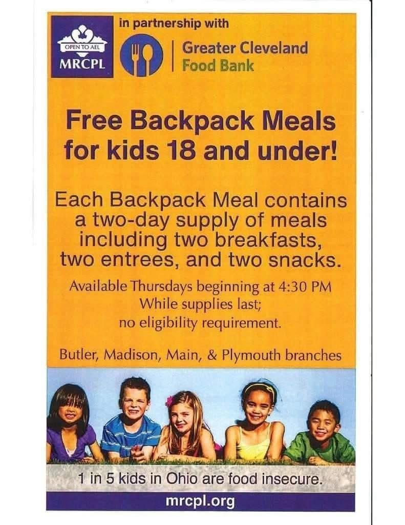 free backpack meals