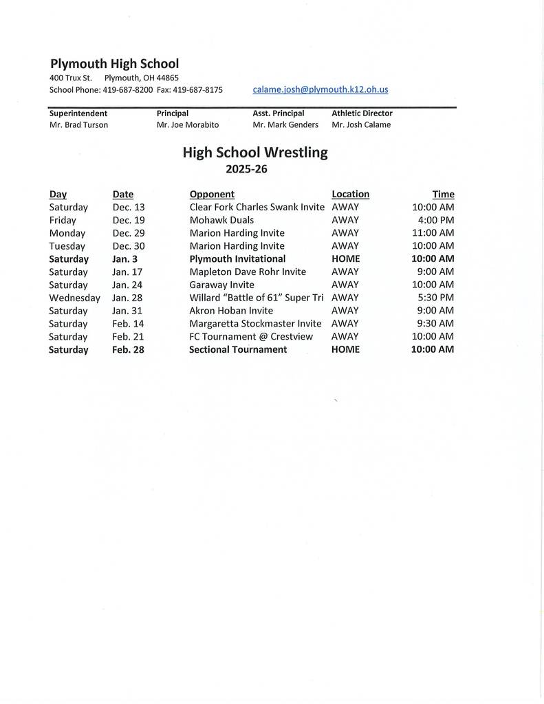 phs wrestling as of 10-22-25