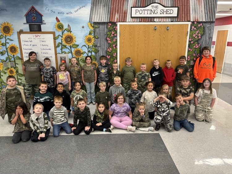 Camo day at elementary