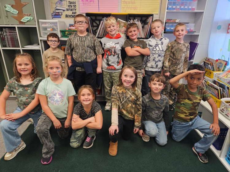 Camo day at elementary