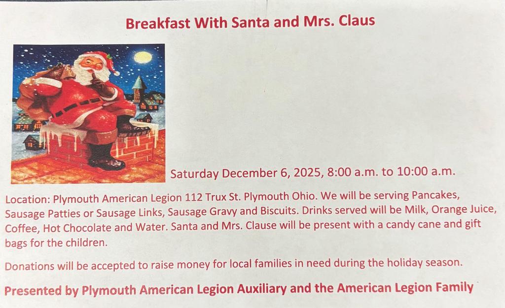 santa breakfast 2025