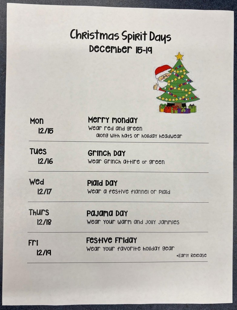 elem spirit days 2025