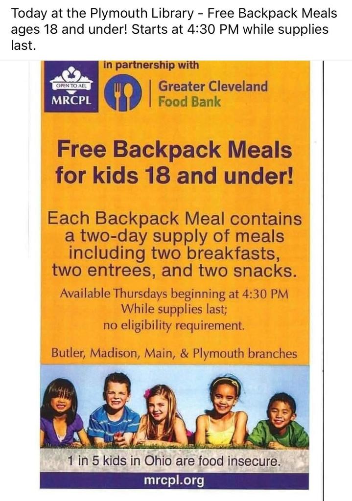 backpacks at the library