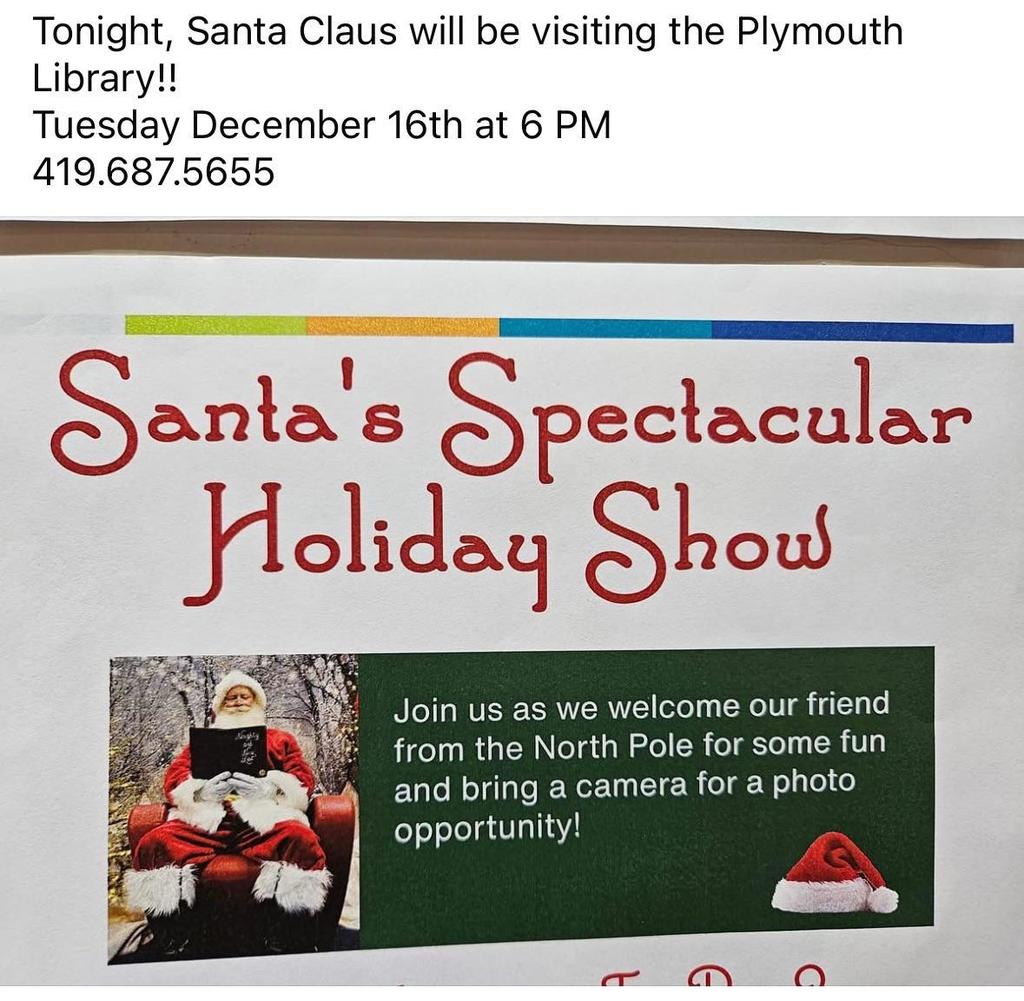 santa at the library