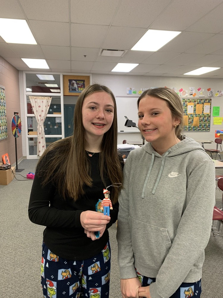 students and ornaments 