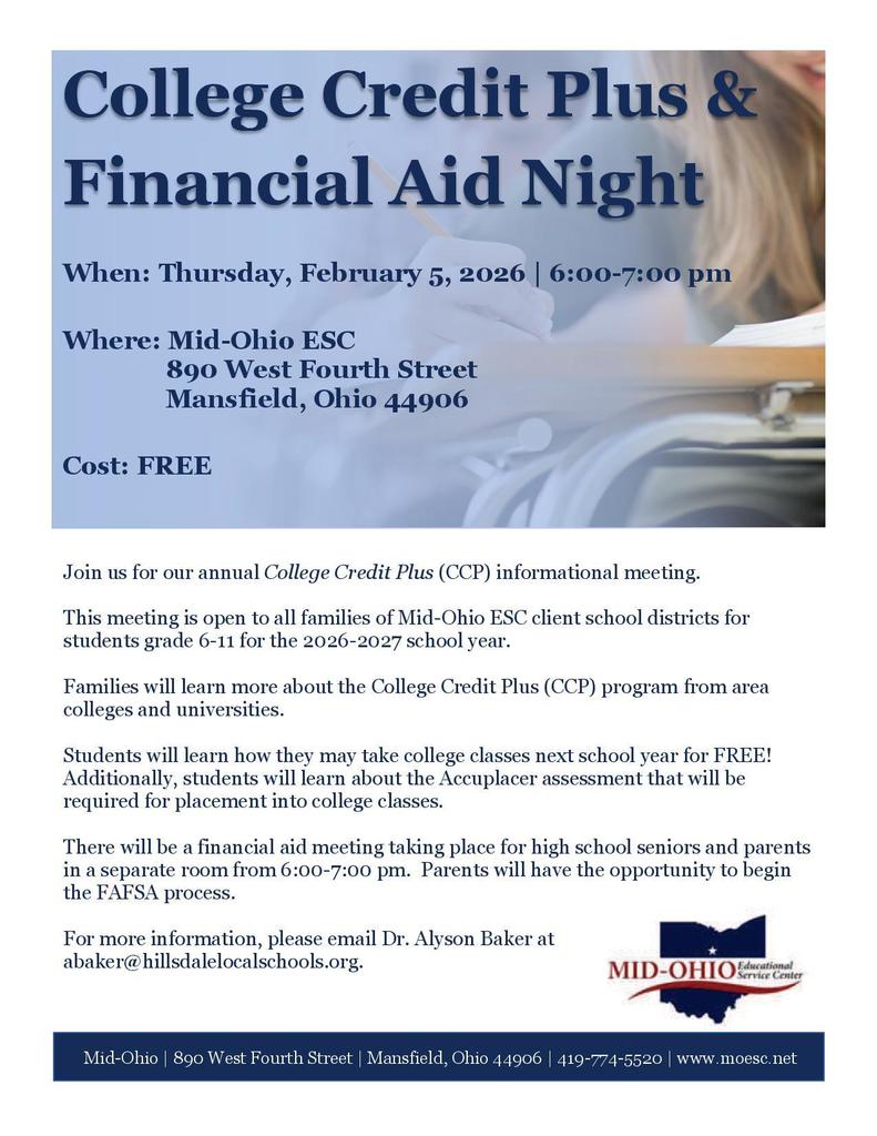 CCP and Financial aid 2025 2026