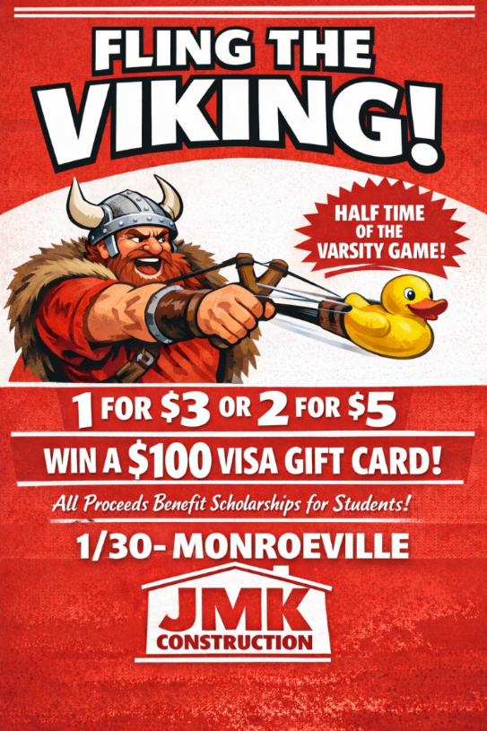 fling the viking fundraiser 1-30-26