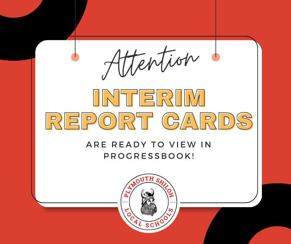 interim report cards to view with viking logo