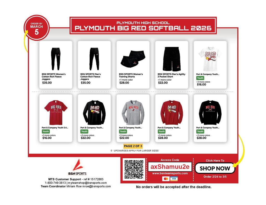 Plymouth Big Red Softball 2026_PLYMOUTH HIGH SCHOOL_BSN Sports2