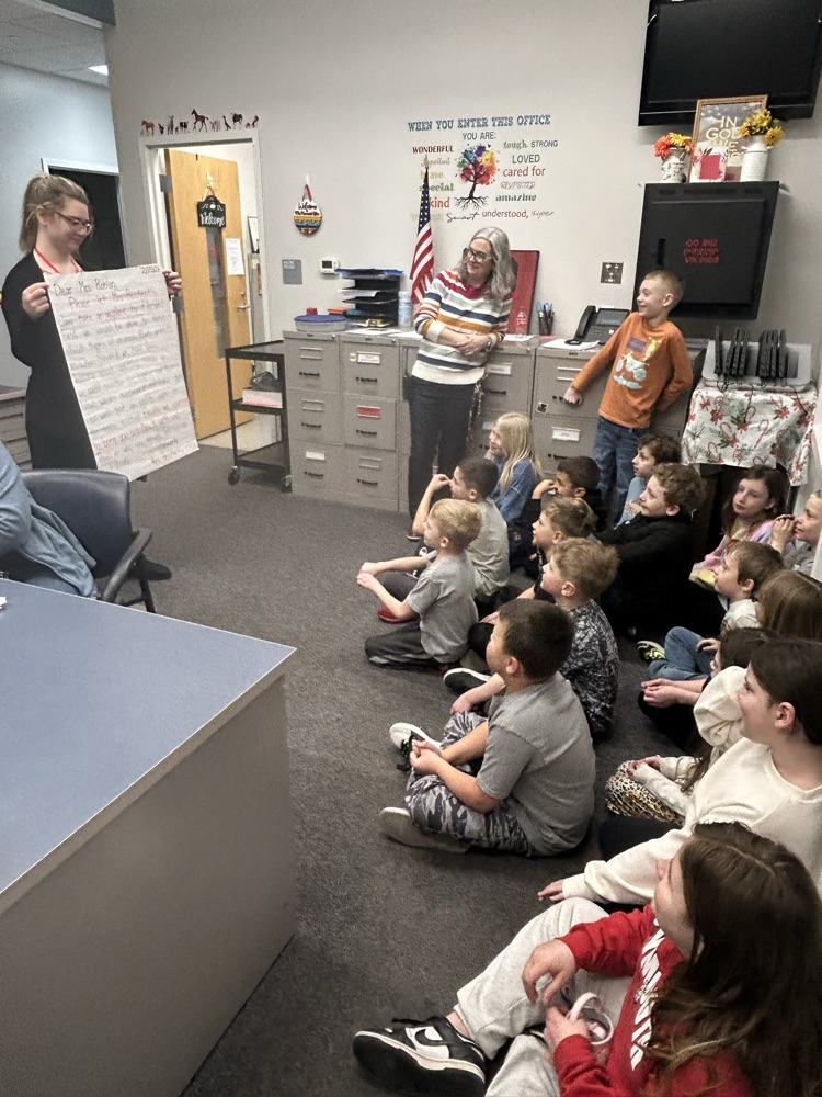 students with principal 