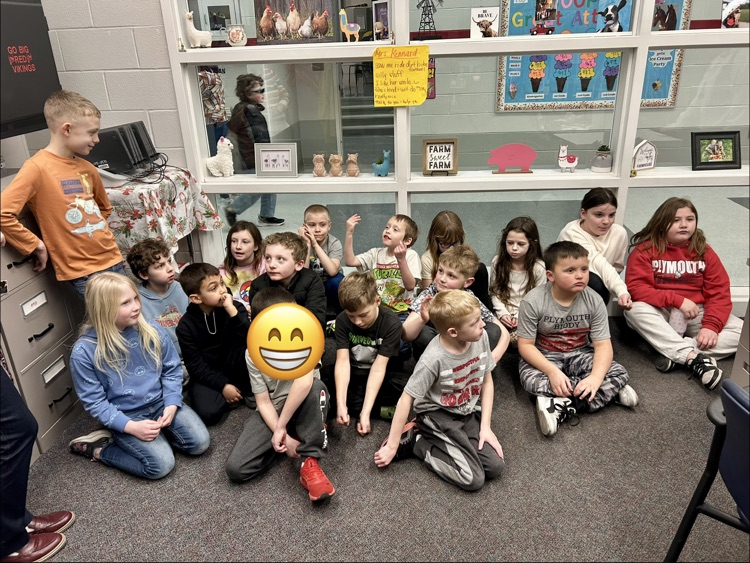 students with principal 