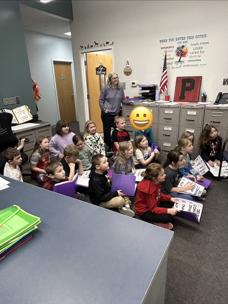 students with letter