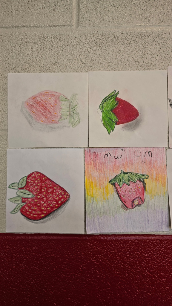 strawberry art