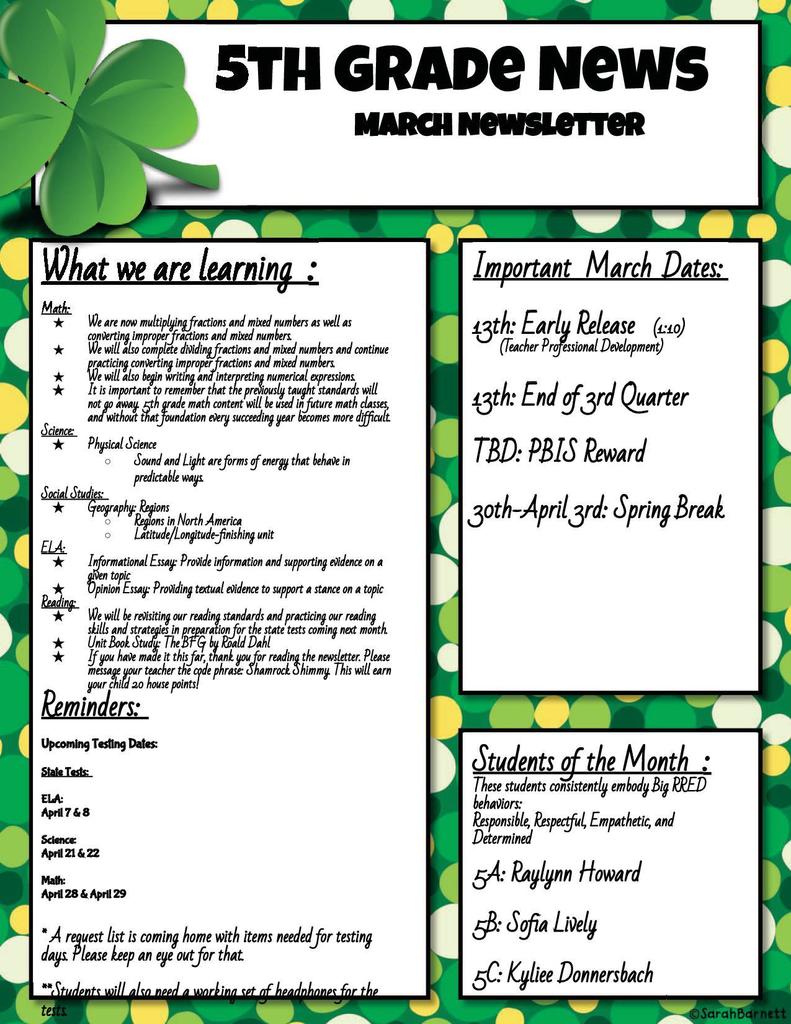 March Newsletter  (1)