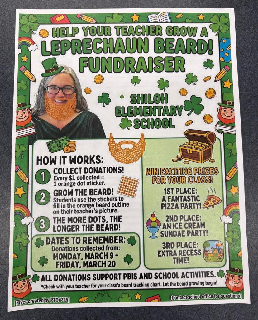 beard fundraiser flyer