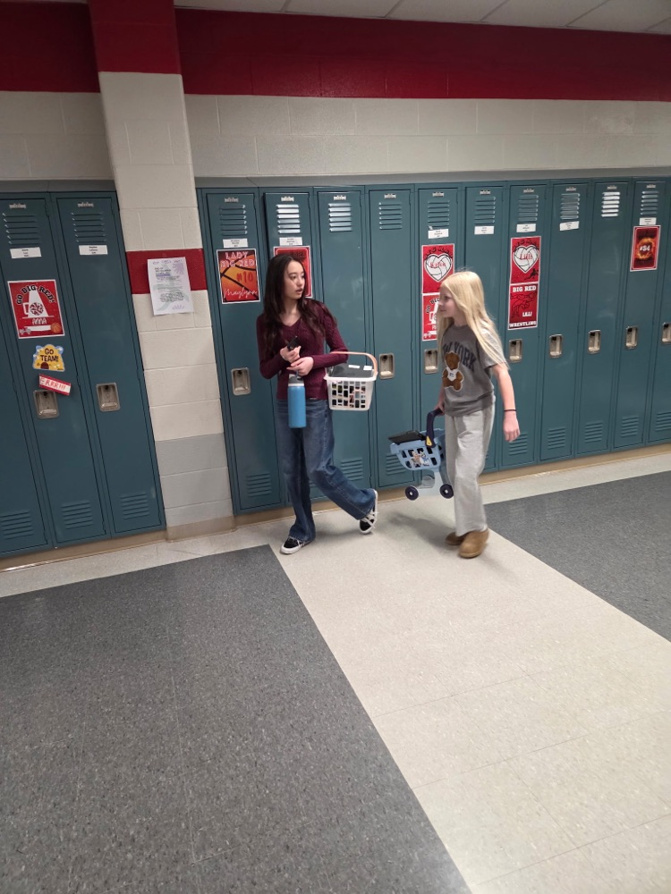 students in the halls