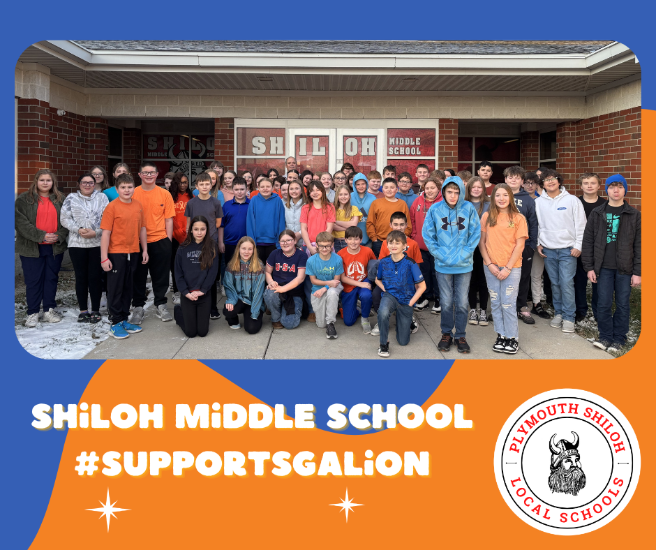 middle school students support galion