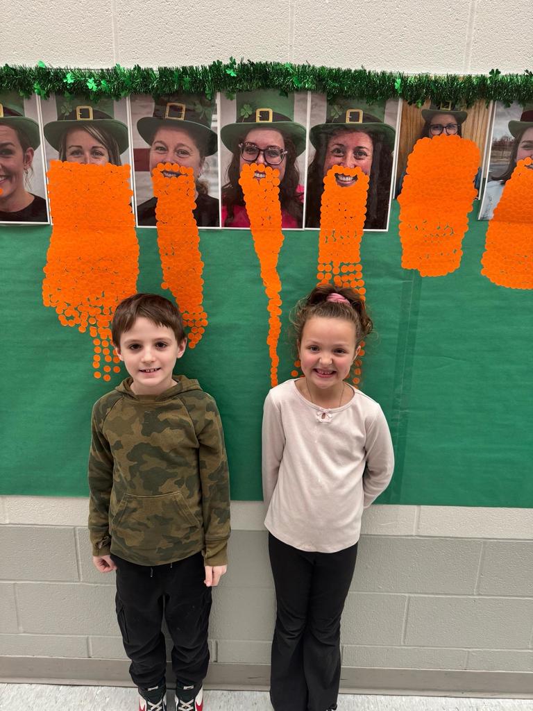 beard fundraiser with students and staff