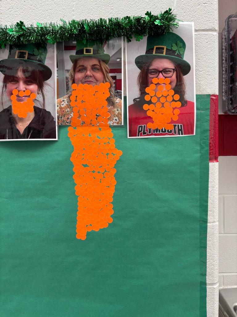 beard fundraiser with students and staff