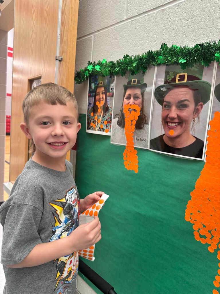 beard fundraiser with students and staff